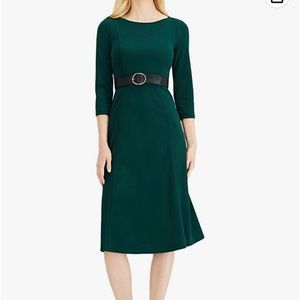 Calvin Klein green midi green dress without belt